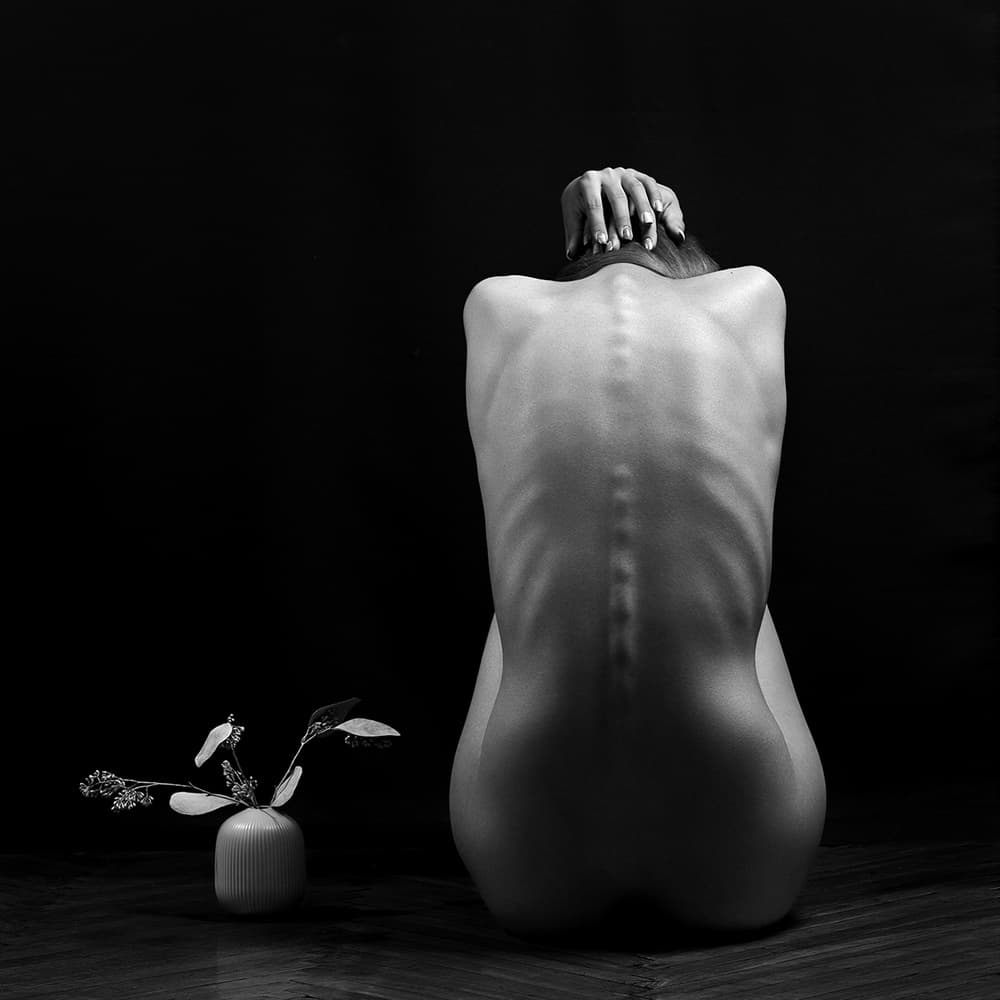 Vulnerable Woman's Back by Boris Belokonov — canvas wall art