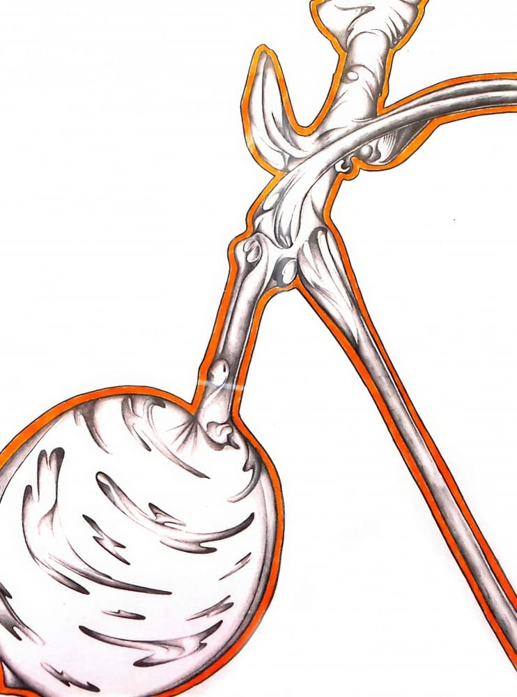 Skeletal Fluid Connection by Kulik — canvas wall art