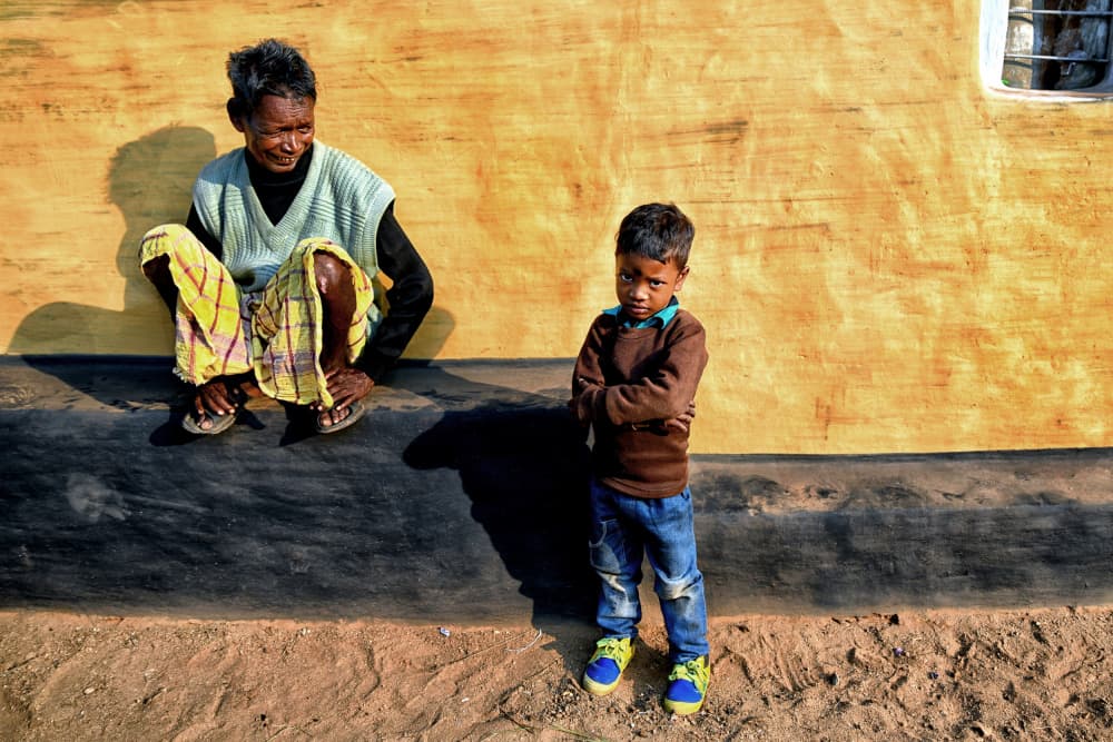 Yellow Wall Generations by Shaibal Nandi — canvas wall art