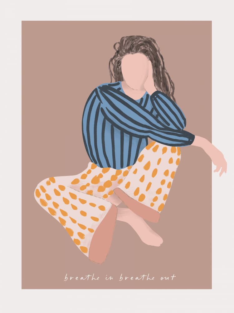 Serene Contemplation by Treechild — canvas wall art