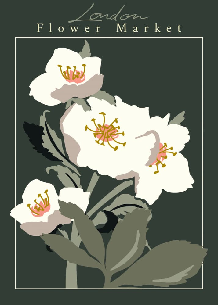 London Flower Market Blooms by Annick — canvas wall art