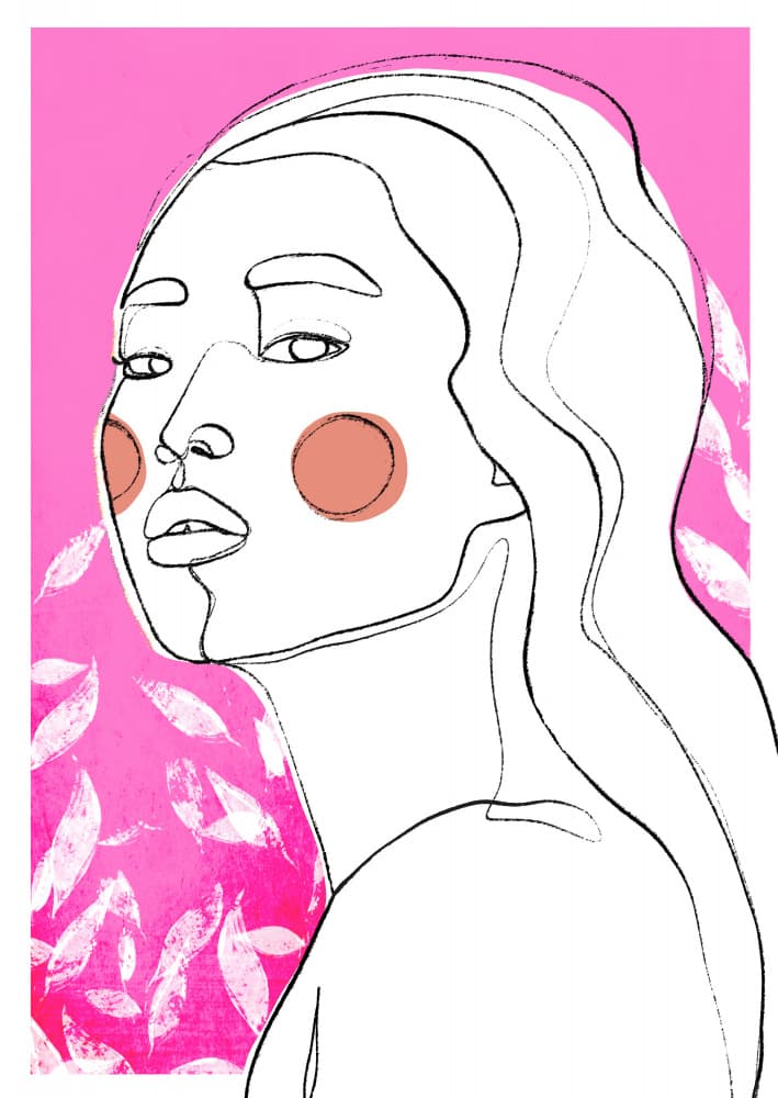 Pink Reverie by Treechild — canvas wall art