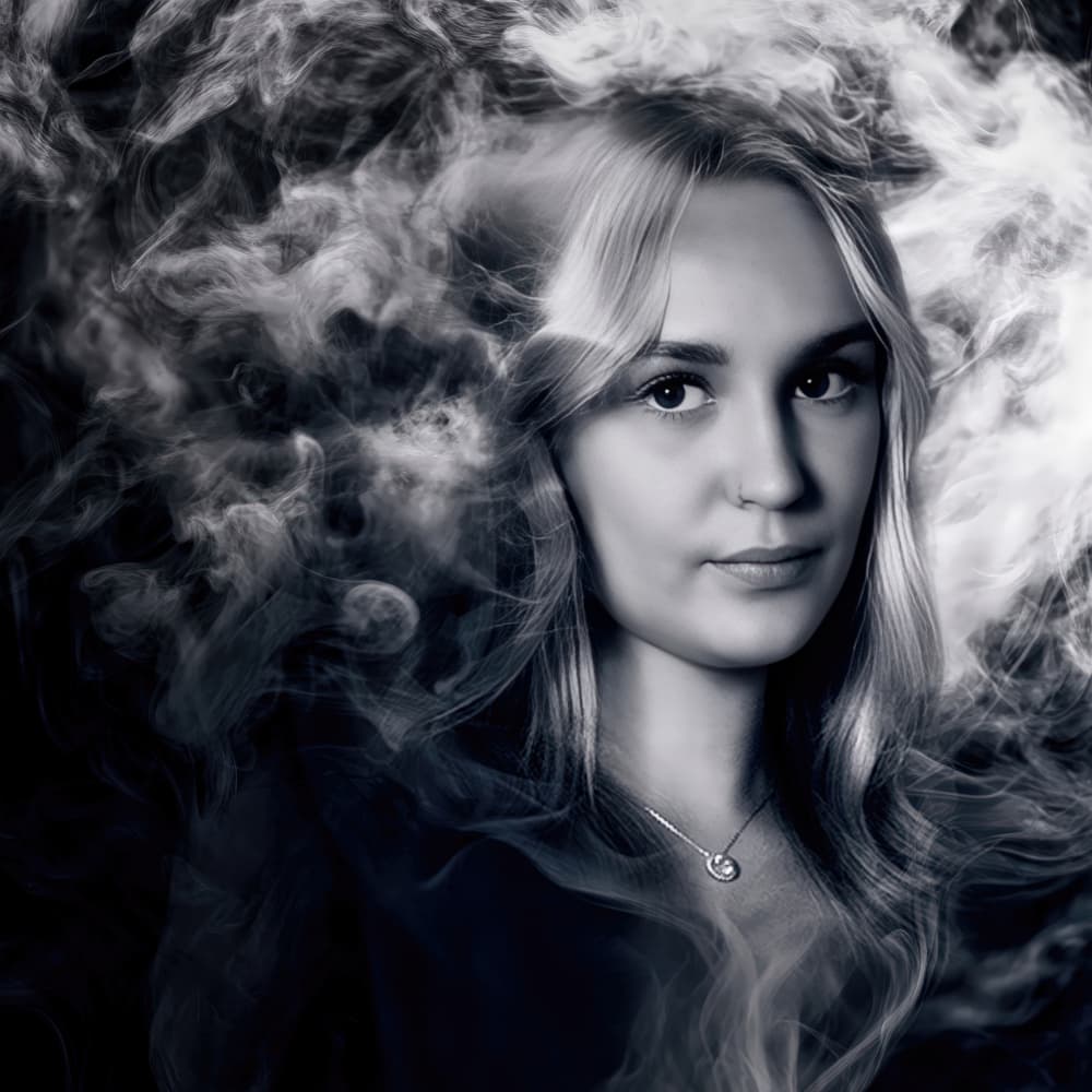 Smoky Blonde Portrait by Lee Kershaw — canvas wall art
