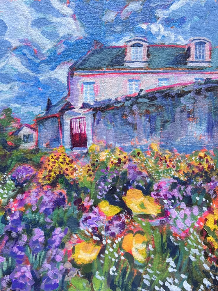 Vibrant Garden House by Pauline Wegman | Key and Sea Creative — canvas wall art