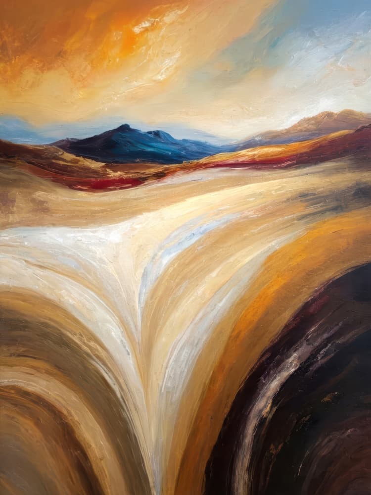 Vibrant Desert Flow by Alpenglow Workshop — canvas wall art