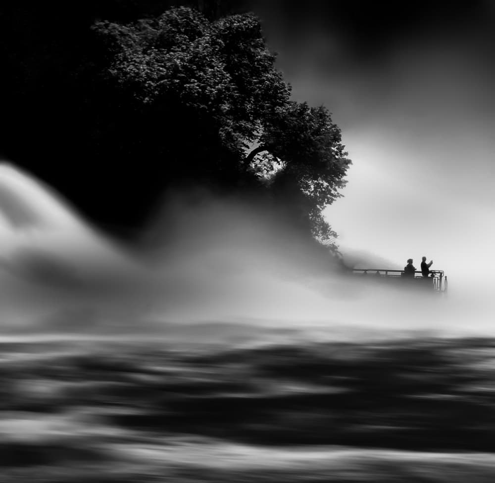 Misty Waterfall View by Angelika Vogel — canvas wall art