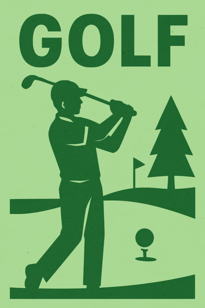 Golf by Treechild — canvas wall art
