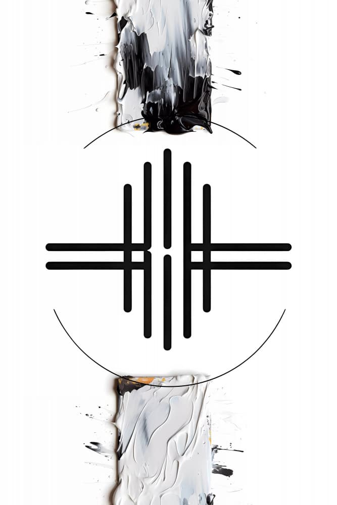 Textured Abstract Symbol by Rafal Kulik — canvas wall art