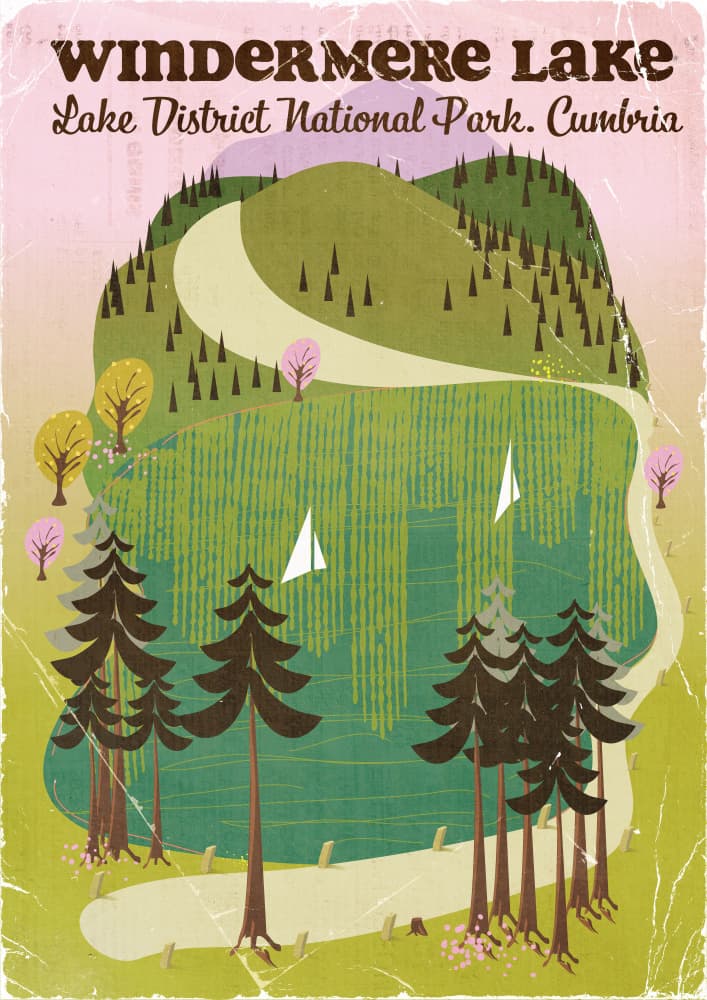 Windermere Lake District by Nicholas — canvas wall art