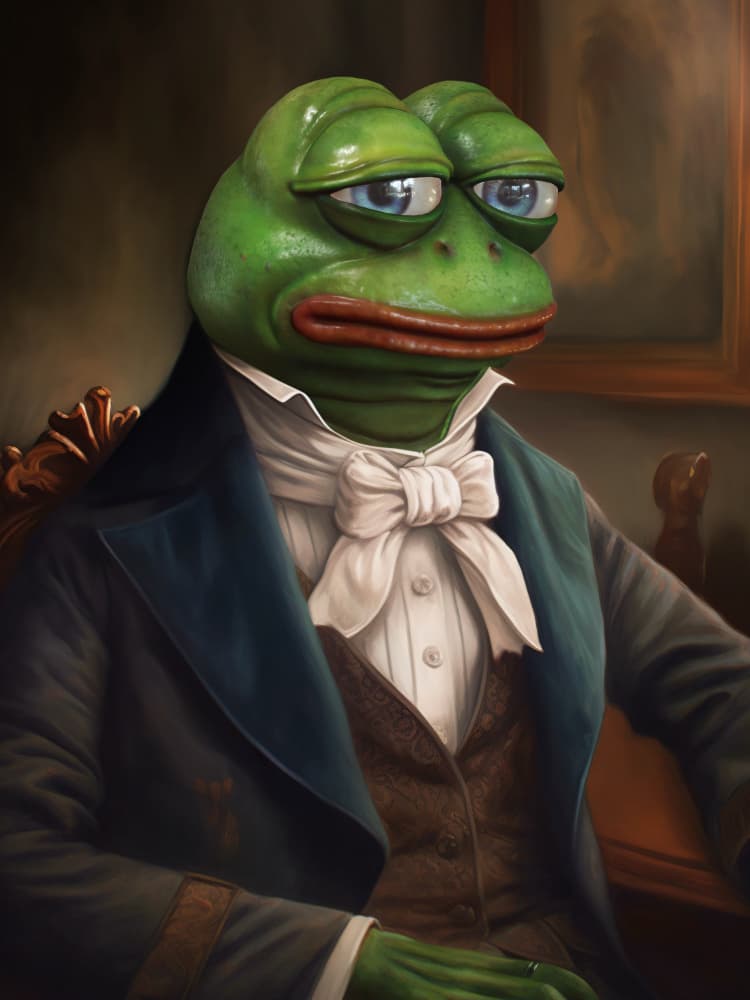 Sir Pepe by Dikhotomy — canvas wall art