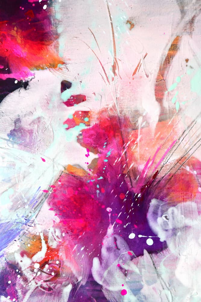 Vibrant Abstract Fusion by Kirsten Handelmann — canvas wall art