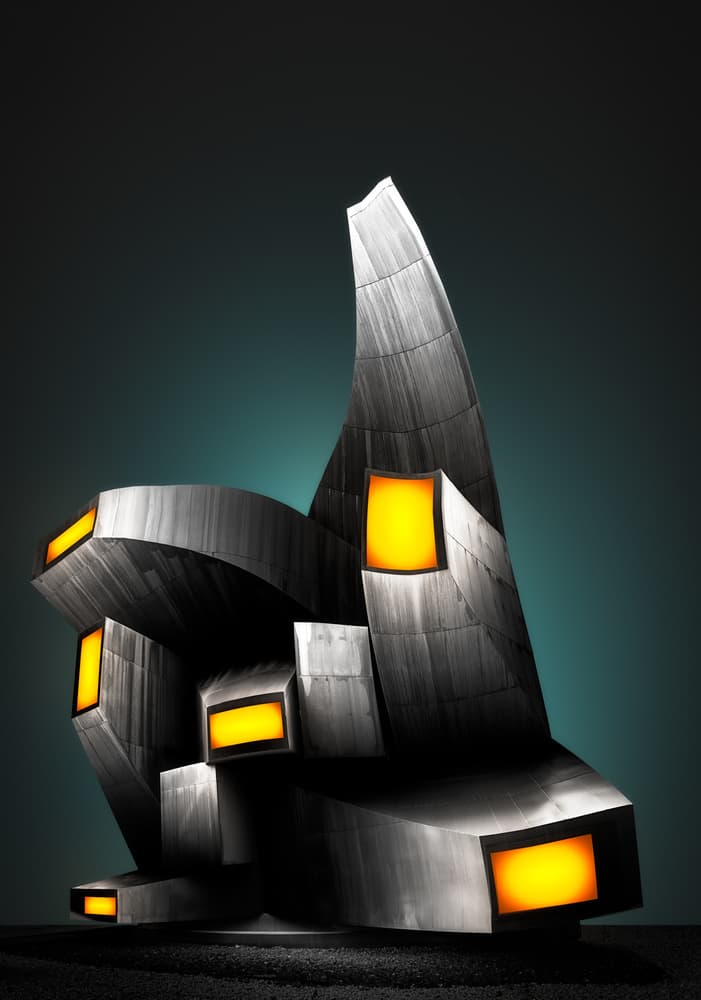 Futuristic Structure Glow by Juan López Ruiz — canvas wall art