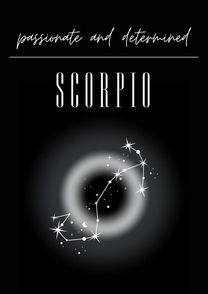 Passionate Scorpio Constellation by Amélie — canvas wall art