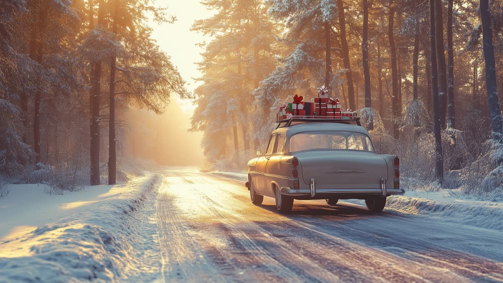 Christmas Road Trip by Pictufy Studio IV — canvas wall art