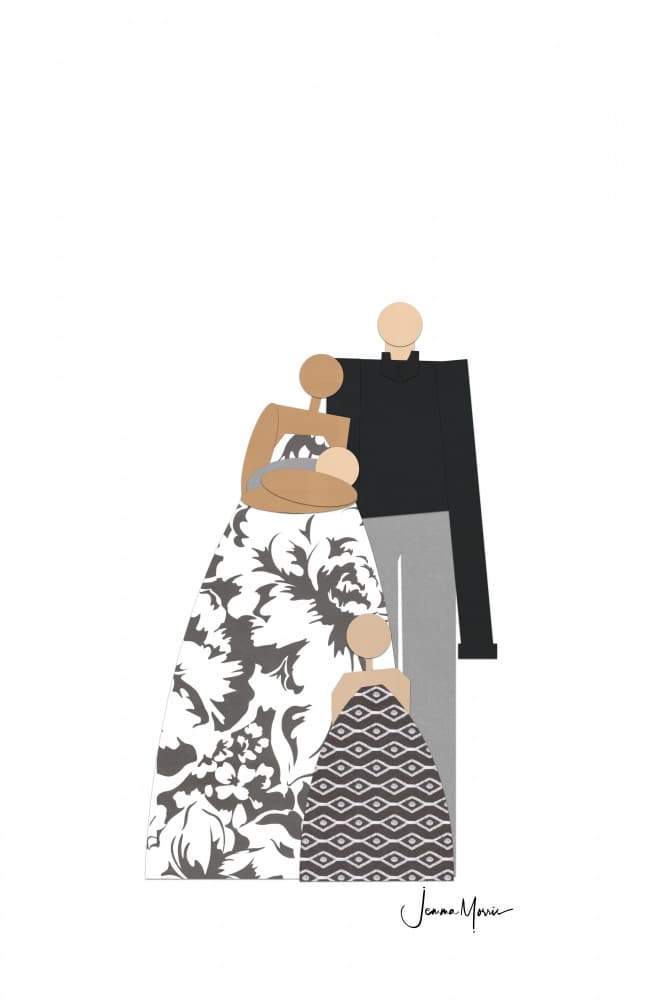 Modern Family Love by Jemma Morris — canvas wall art