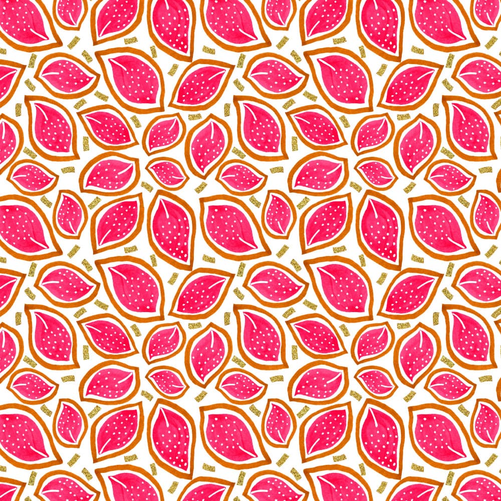 Vibrant Pink Leaves by Michele Channell — canvas wall art
