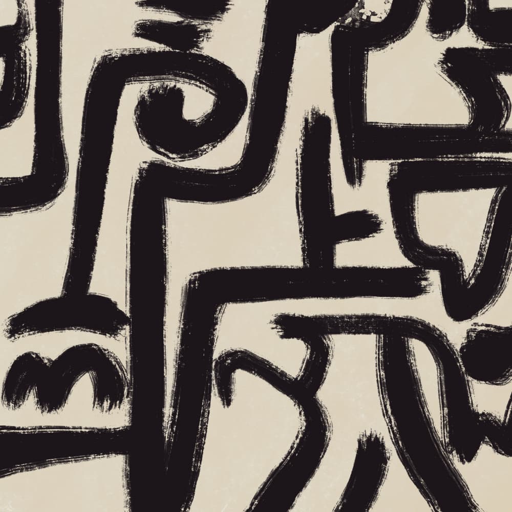 Abstract Organic Lines by Little Dean — canvas wall art