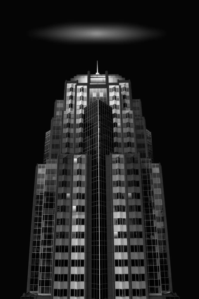 Sleek City Spire by Bill Wang — canvas wall art