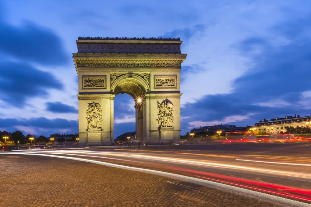 Arc de Triomphe Twilight by Melanie Viola — canvas wall art