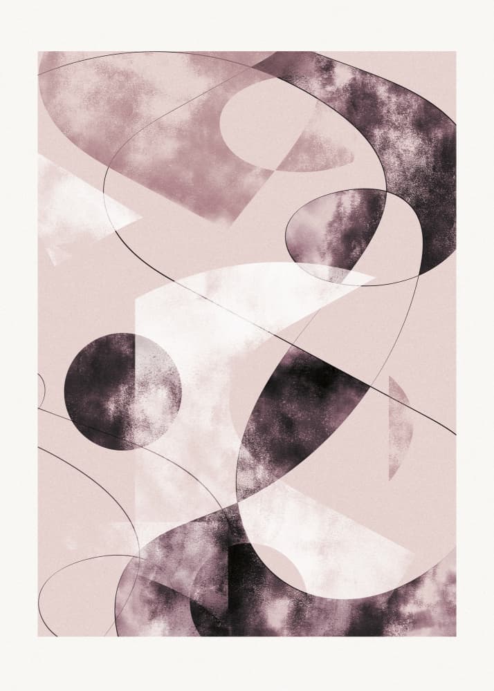 Modern Blush Shapes by Pictufy Studio II — canvas wall art