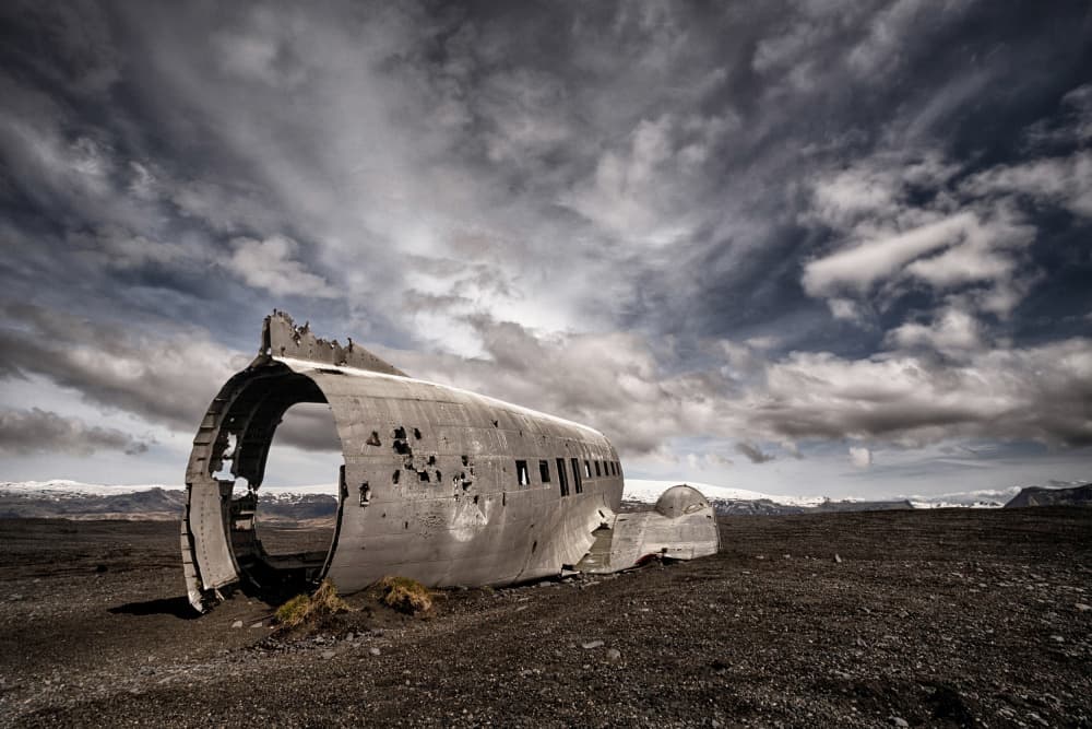 Iceland Plane Wreck by Þorsteinn H. Ingibergsson — canvas wall art