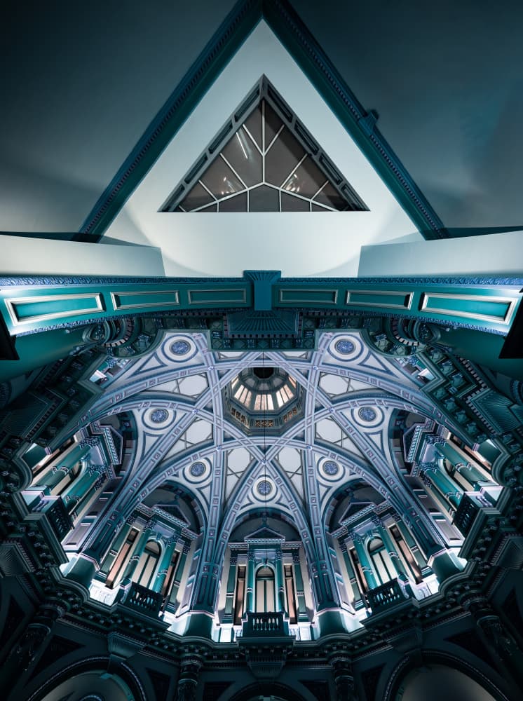 Grand Ornate Dome Interior by David Chiodo — canvas wall art