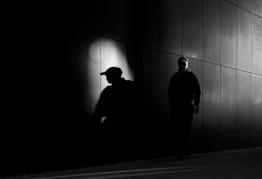 Man In Deep Shadow by Anna Niemiec — canvas wall art