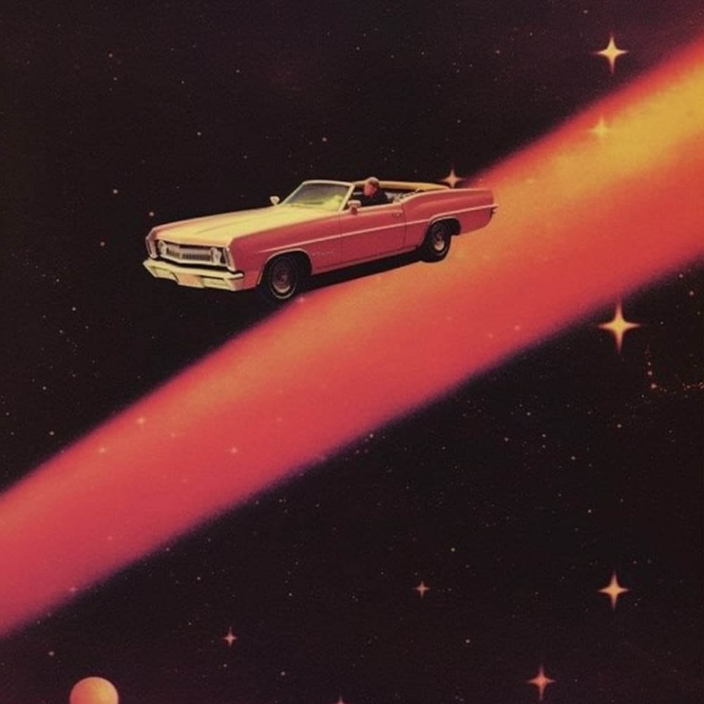 Retro Space Journey by Samantha Hearn — canvas wall art