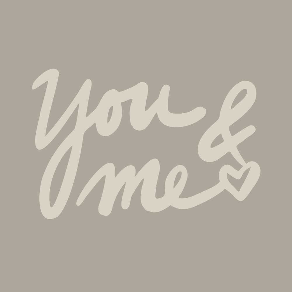 You And Me Heart by Studio Memb — canvas wall art