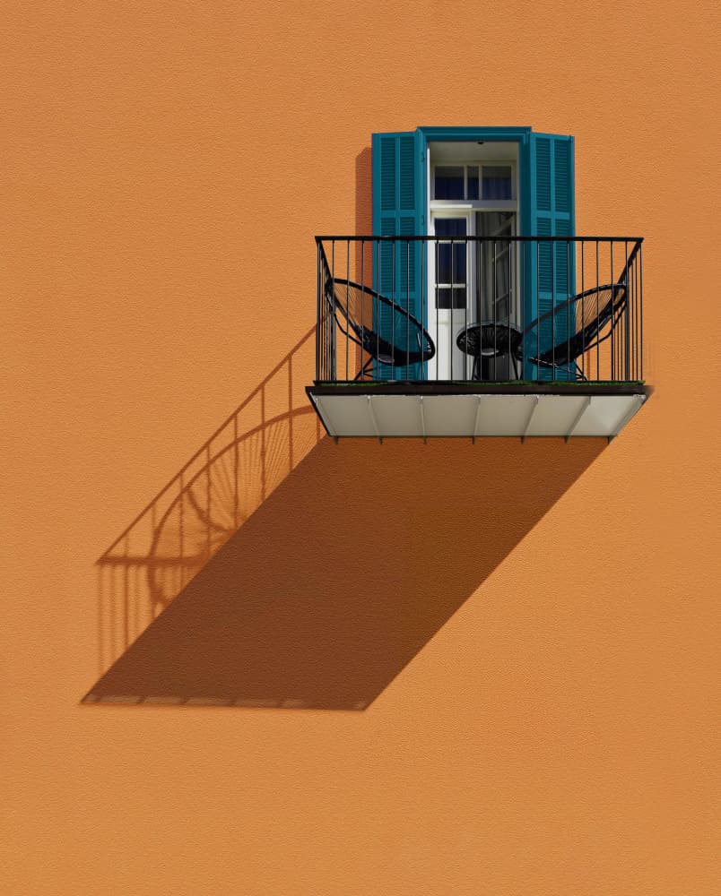 Modern Balcony Shadows by Arnon Orbach — canvas wall art