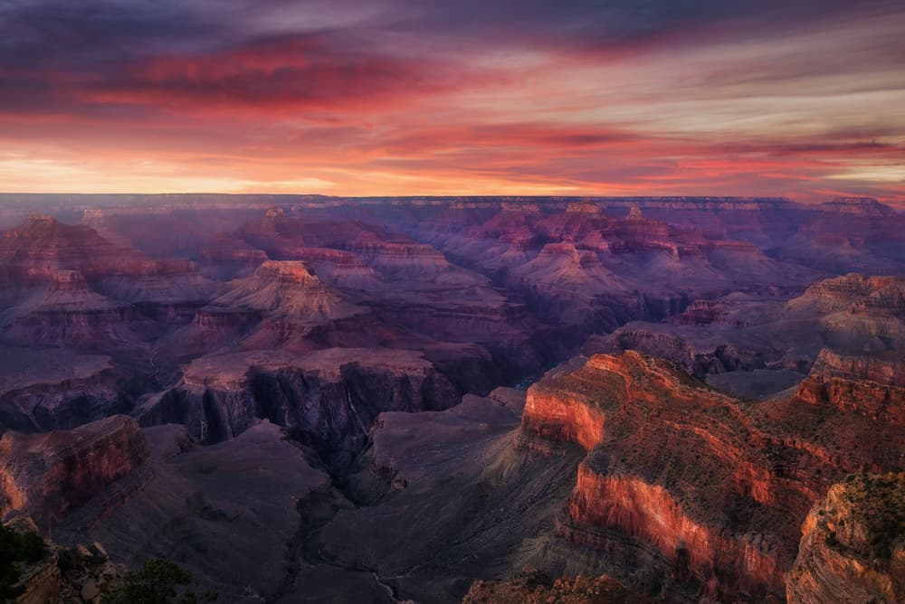 Grand Canyon Sunset by Carlos F. Turienzo — canvas wall art