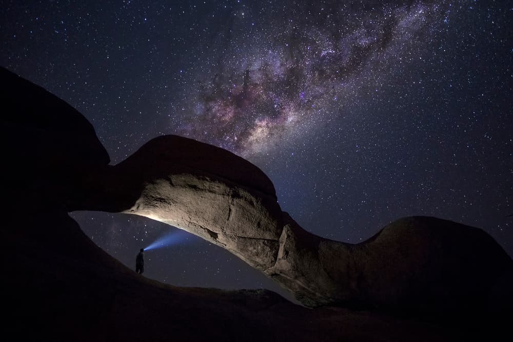 Explorer Under Milky Way by Ben McRae — canvas wall art