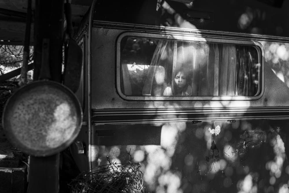Solitary Caravan Gaze by Marija Kordić — canvas wall art