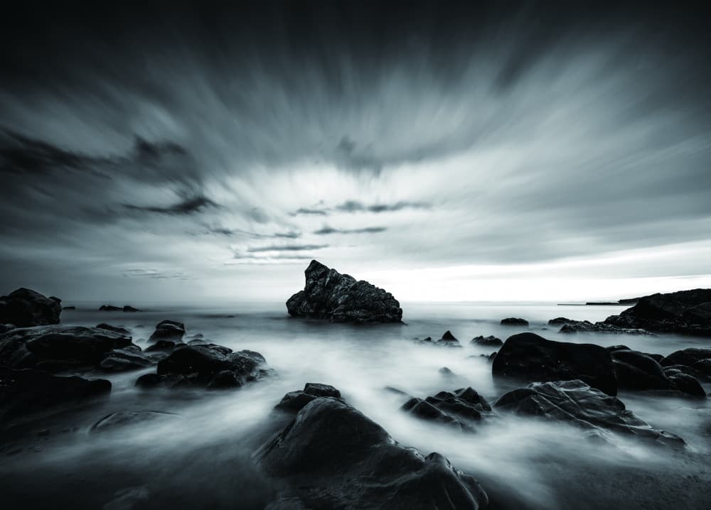 Moody Coastal Rocks by Takafumi Yamashita — canvas wall art