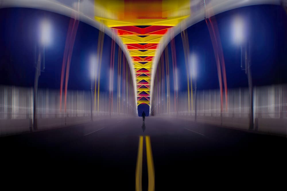 Colorful Tunnel Journey by MingLun Tsai (蔡明倫) — canvas wall art