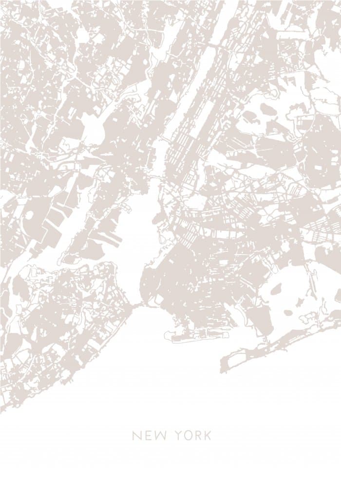 New York City Map by Pictufy Studio II — canvas wall art