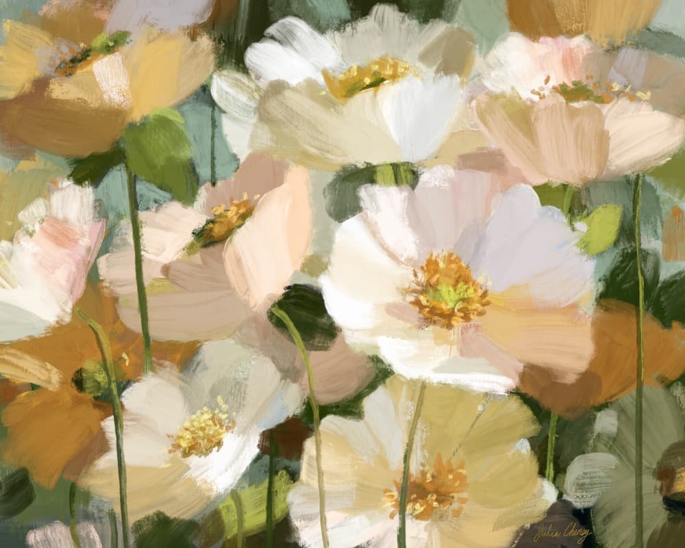 Creamy White Blossoms by Julia Cheney — canvas wall art