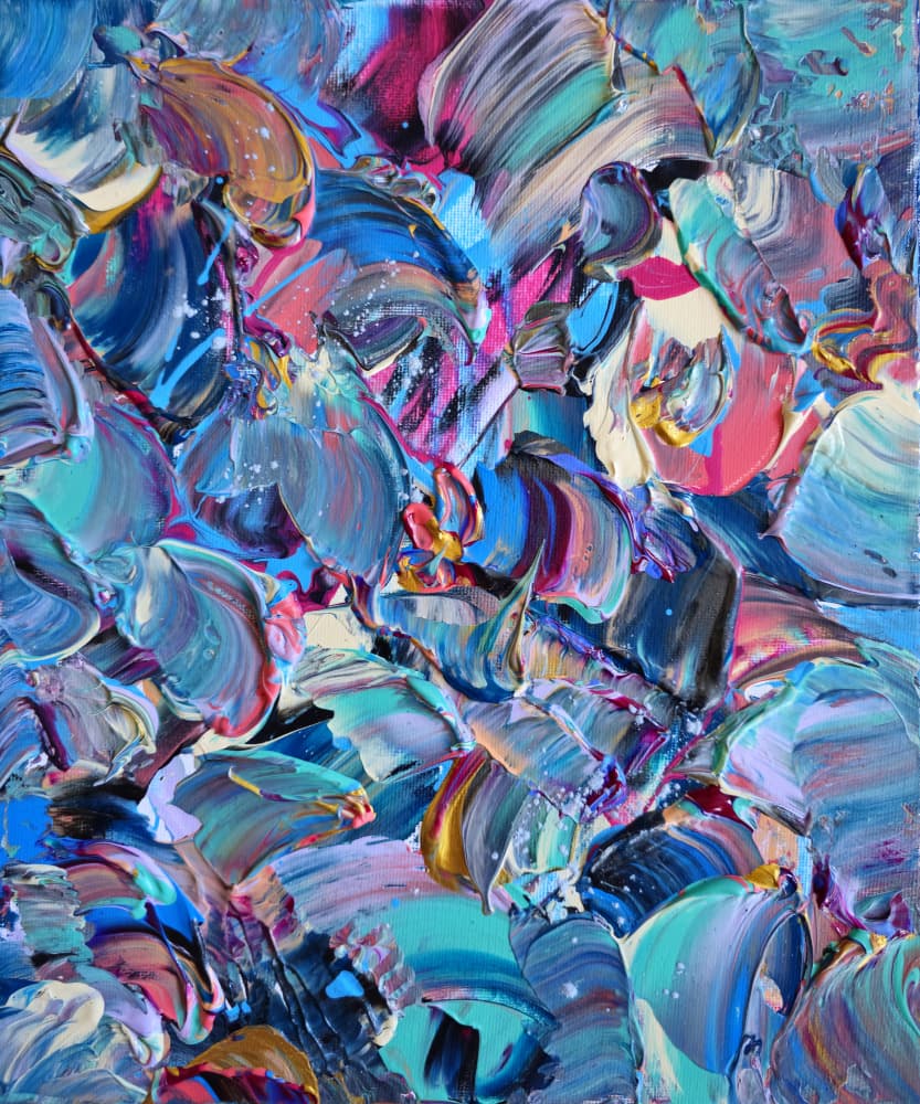 Vibrant Abstract Swirls by Anastasiya Devochkina — canvas wall art