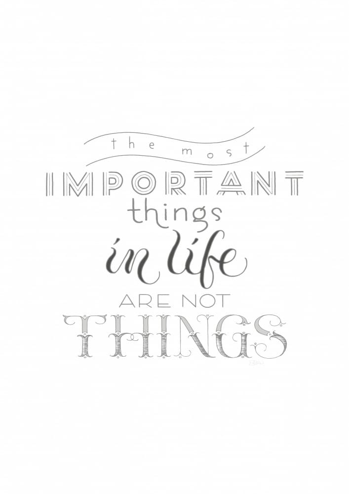 Important Life Values by Sofie Björkgren-Näse — canvas wall art