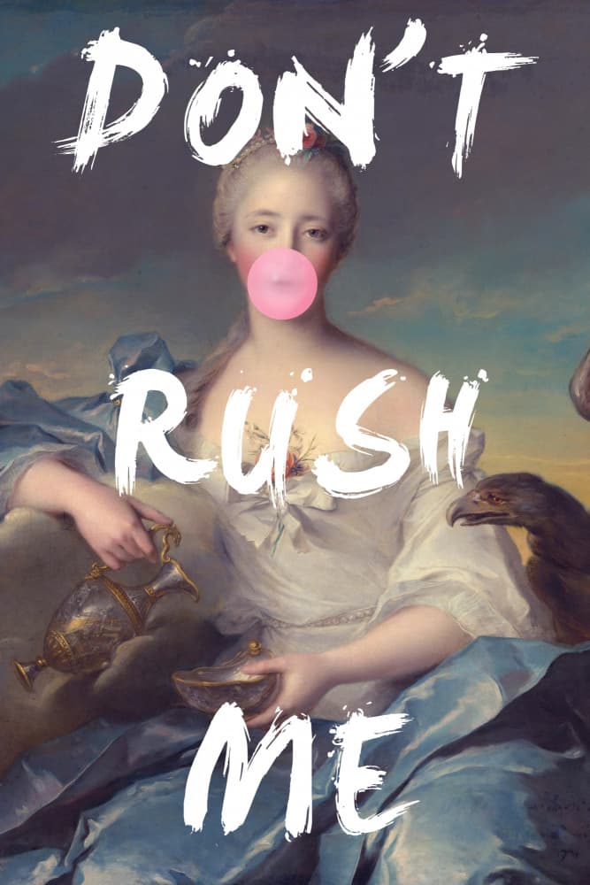 Sassy Bubblegum Portrait by Talitha McQueen — canvas wall art