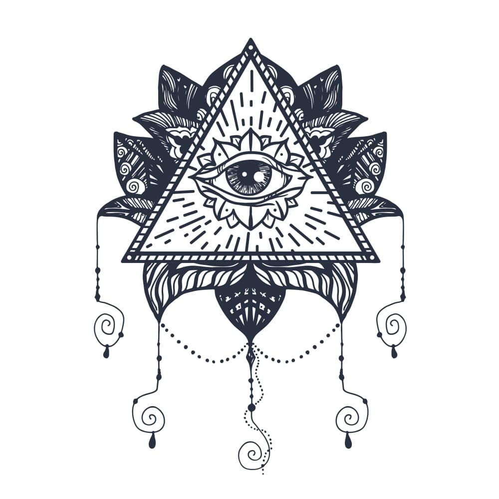 All Seeing Eye Mandala by Marika Barsrsind — canvas wall art