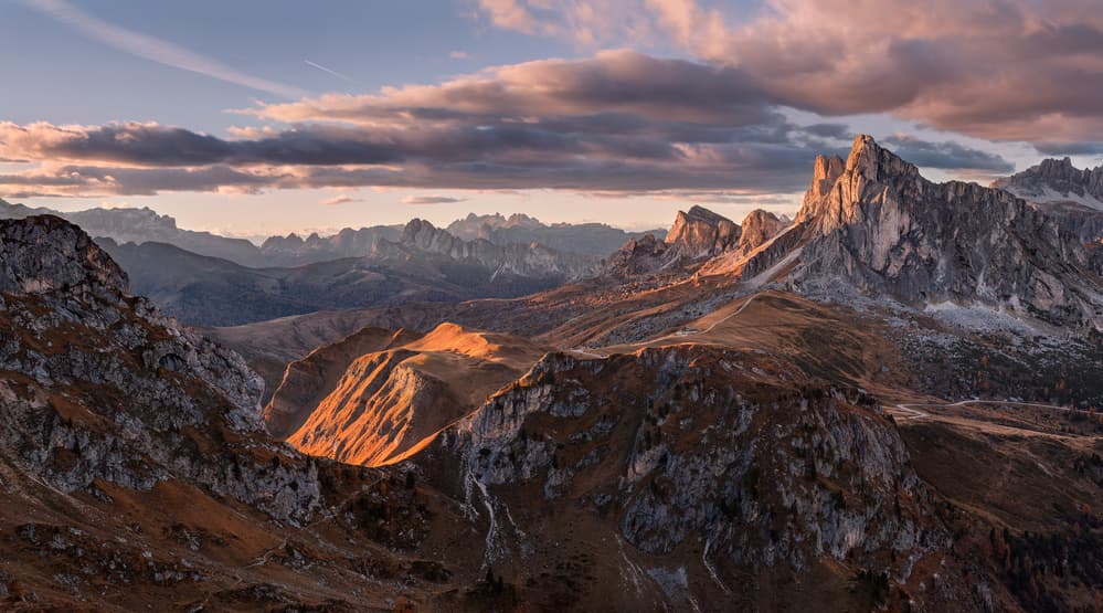 Golden Alpine Sunset by Jan Šmíd Master QEP — canvas wall art