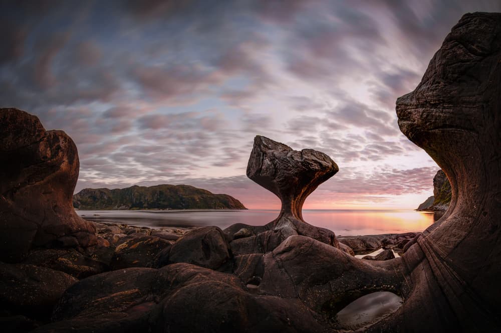Mystic Rock Formation Sunset by Christoph Schaarschmidt — canvas wall art