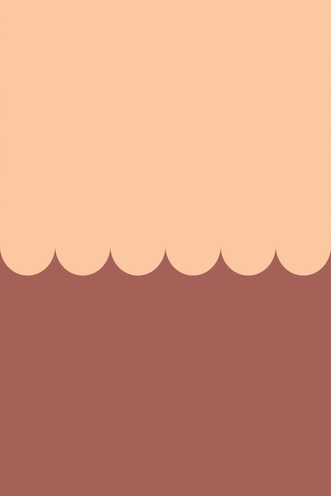 Warm Scalloped Design by Pictufy Studio — canvas wall art