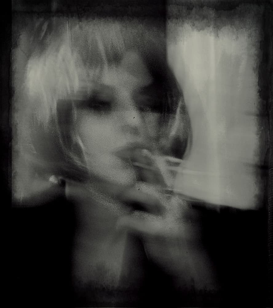 Moody Smoking Portrait by Dalibor Davidovic — canvas wall art