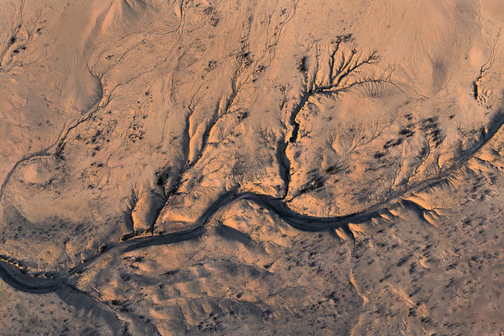 Abstract Desert Landscape by John Fan — canvas wall art