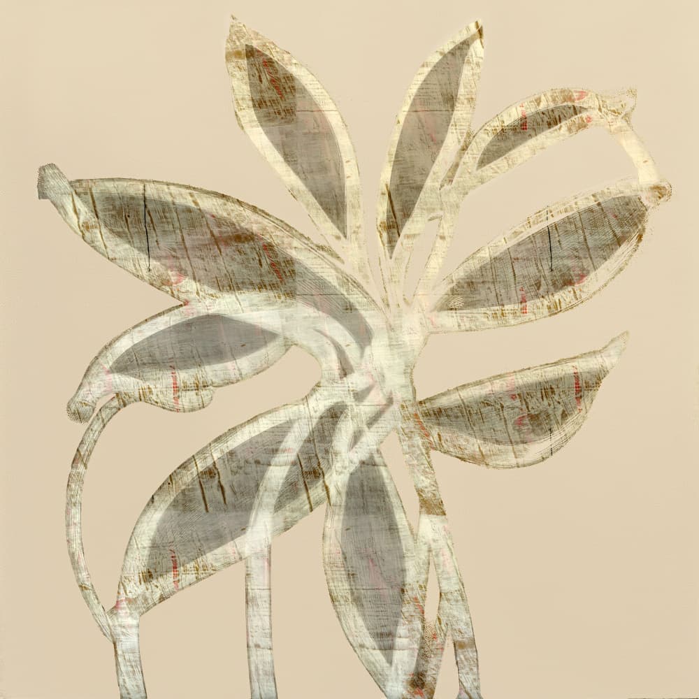 Abstract Textured Leaves by cartissi — canvas wall art