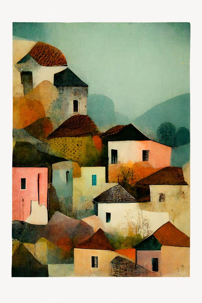 Hillside Harmony by Treechild — canvas wall art
