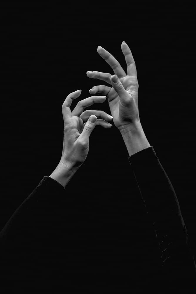 Graceful Reaching Hands by Alexander Yakovlev — canvas wall art