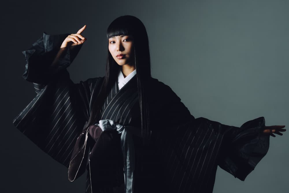 Enigmatic Japanese Portrait by h112o1 — canvas wall art